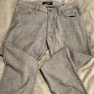 34 Heritage Grey Crosshatch Pants